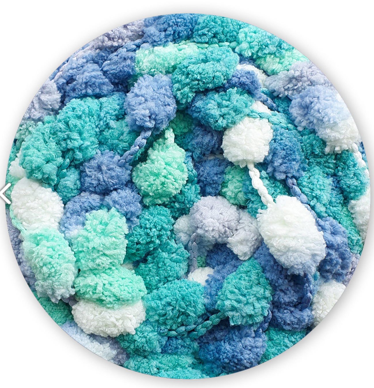 James C. Brett Munchkin Super Chunky Pom Pom Yarn - Ultra-Soft 100% Polyester for Cozy Texture & Playful Pom-Pom Details - Perfect for Blankets, Cushions, & Accessories