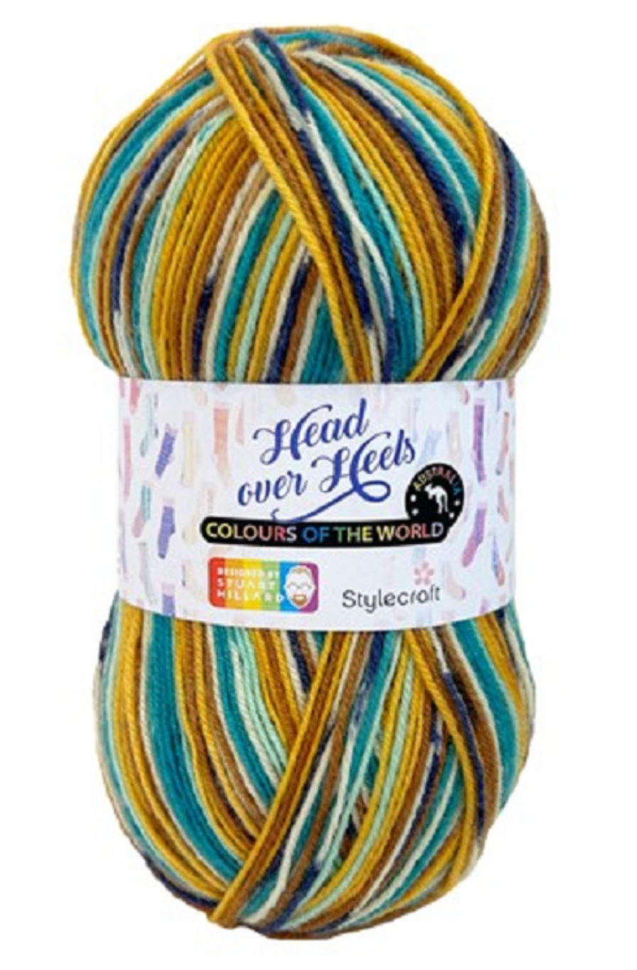 Stylecraft Head Over Heels 100g Ball, 75% Wool / 25% Nylon