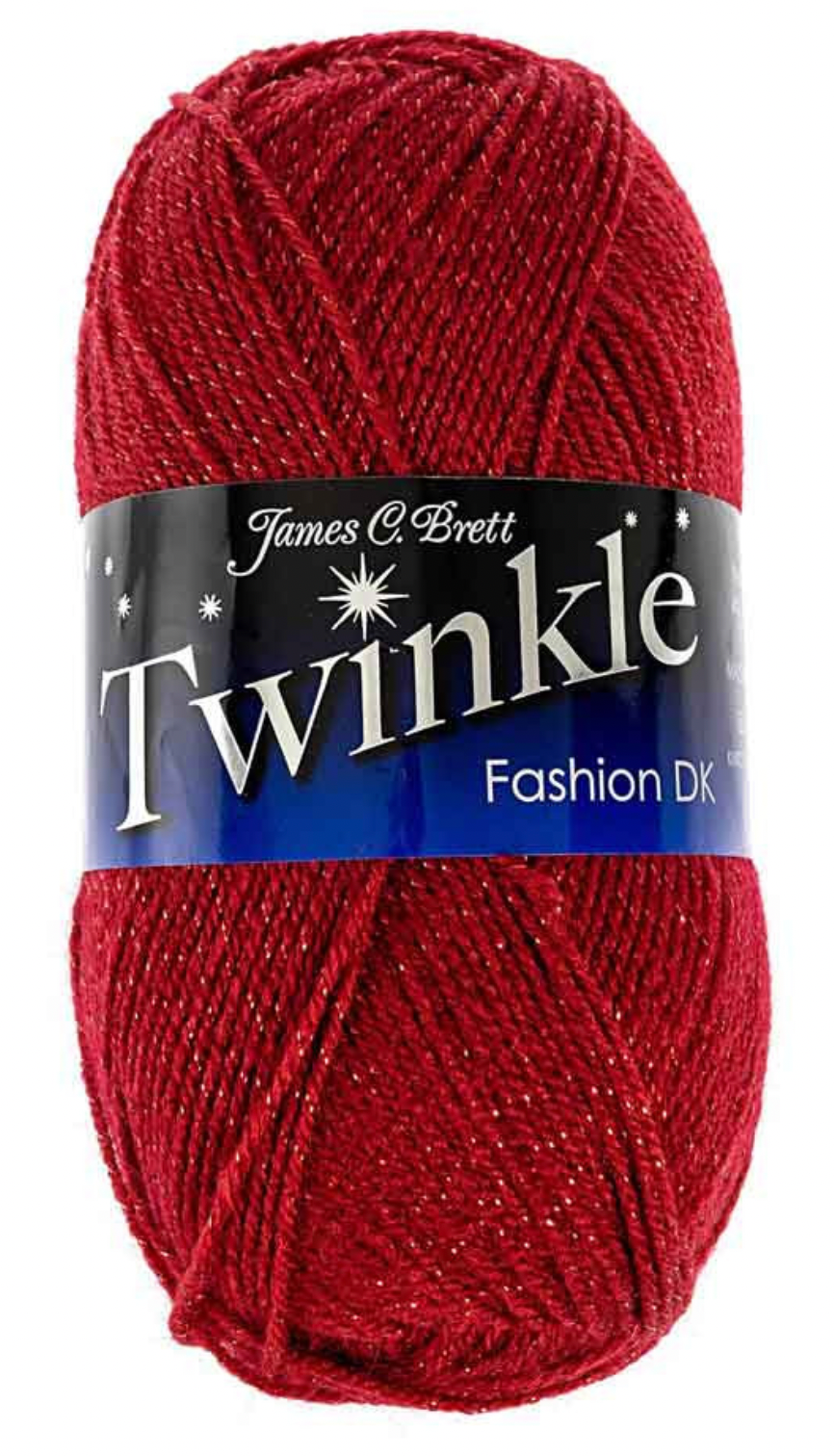 James C Brett Twinkle Double Knitting Yarn, 100g Ball, 96% Acrylic 4% Polyester