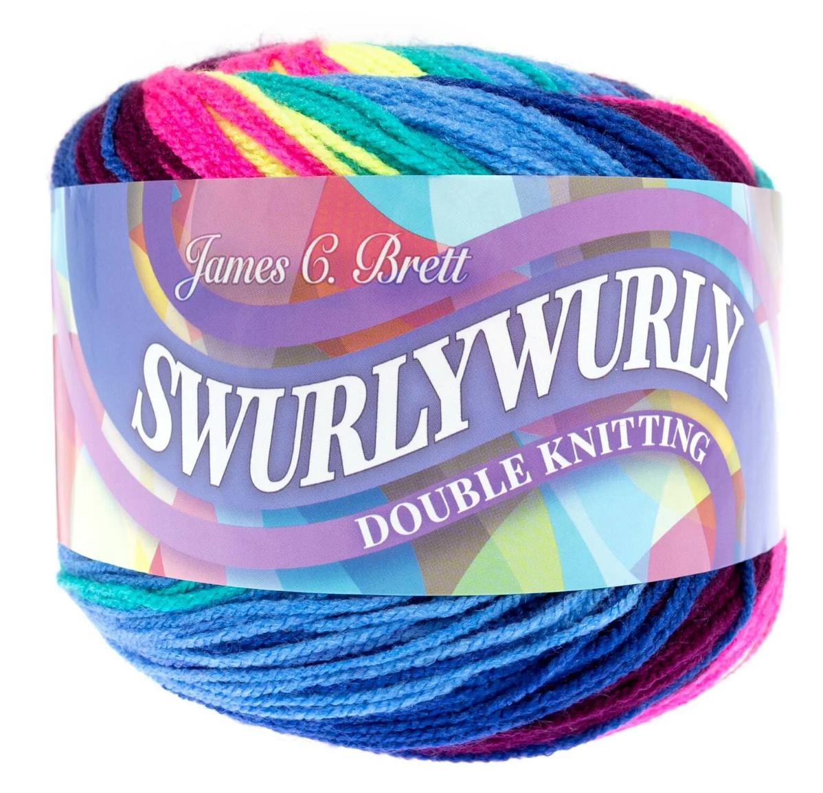 James C Brett Swurlywurly Double Knitting Yarn, 200g Ball, 100% Acrylic