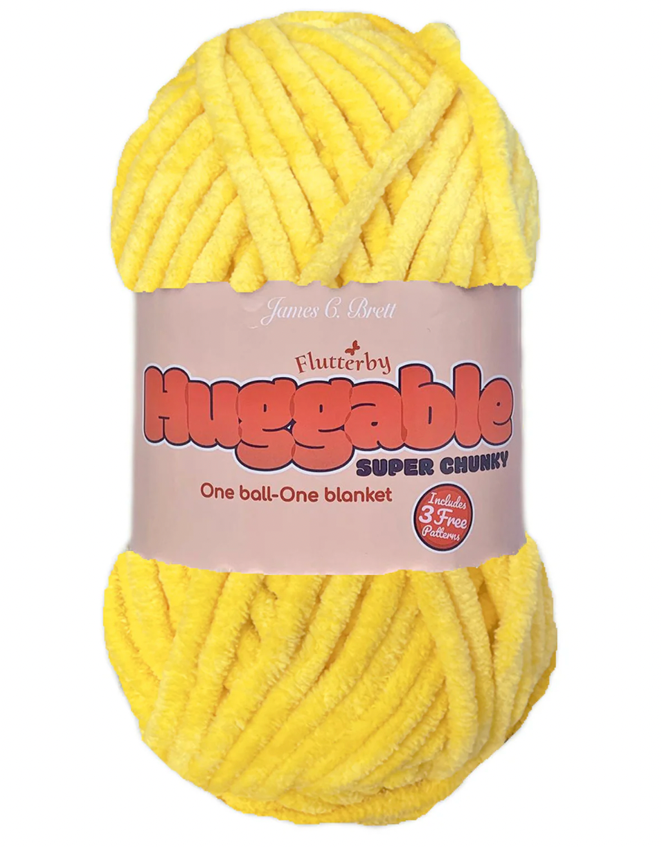 James C. Brett Huggable Super Chunky – Extra-Soft Super Bulky Yarn, 250g Ball, 100% Supersoft Polyester