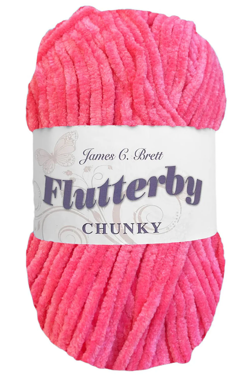 James C. Brett Flutterby – Ultra-Soft Plush Yarn, 100g Ball, 100% Supersoft Polyester