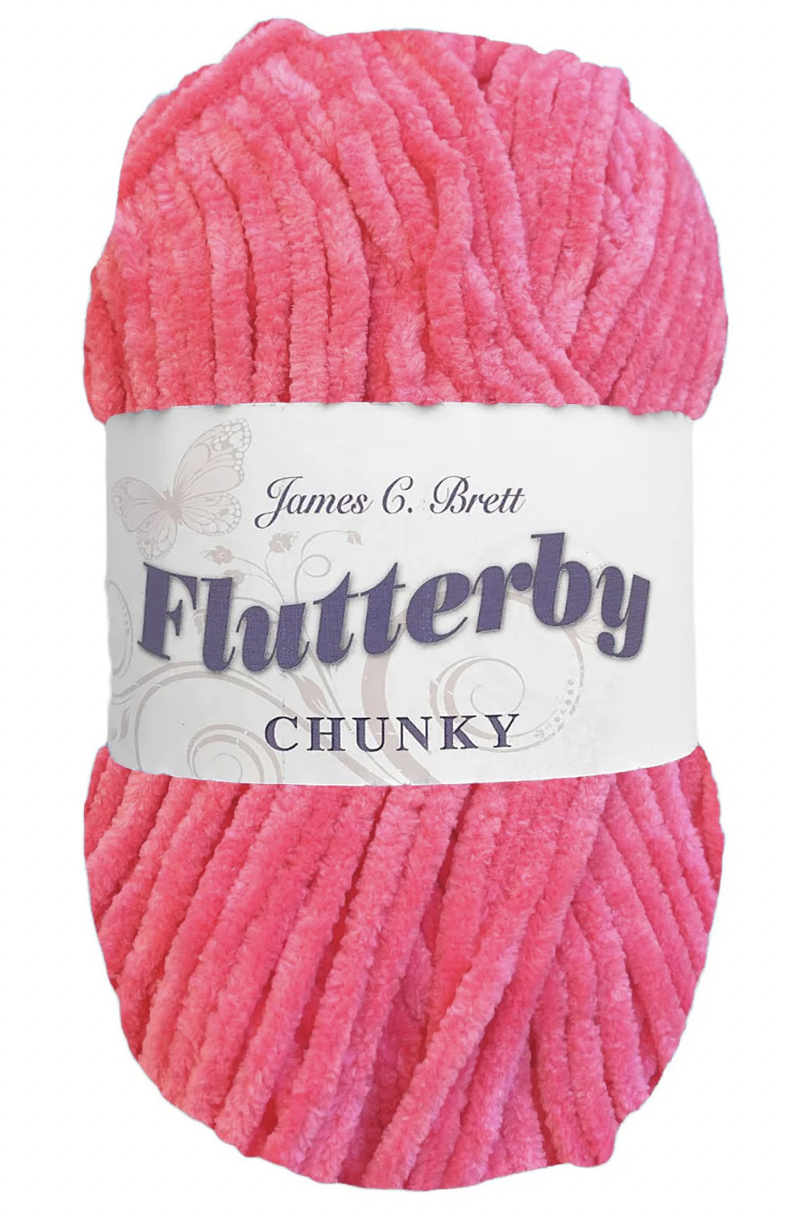 James C. Brett Flutterby – Ultra-Soft Plush Yarn, 100g Ball, 100% Supersoft Polyester