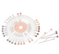 Metallic Pearl Head Pins: Assorted Colours
