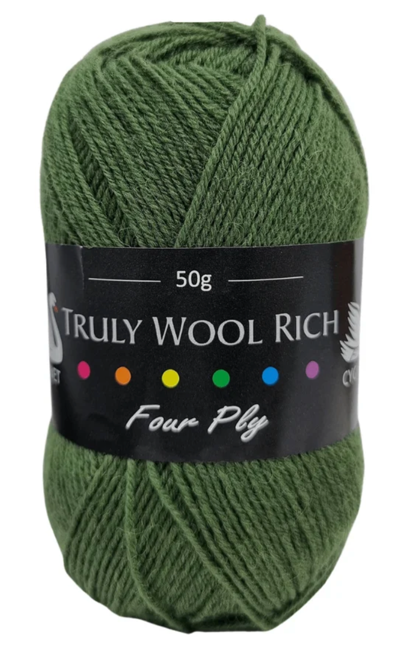 Cygnet Truly Wool Rich 4 Ply Sock Yarn 50g
