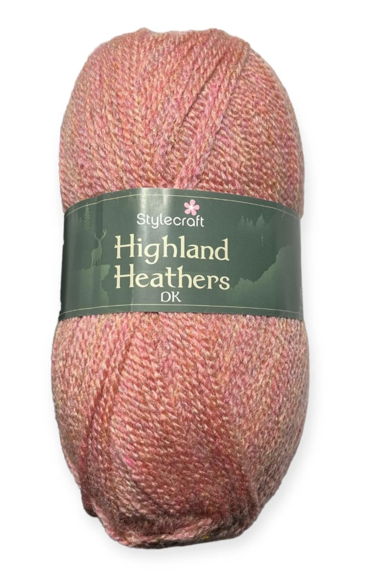 Stylecraft Highland Heathers Double Knitting Yarn 100g Ball, 100% Premium Acrylic