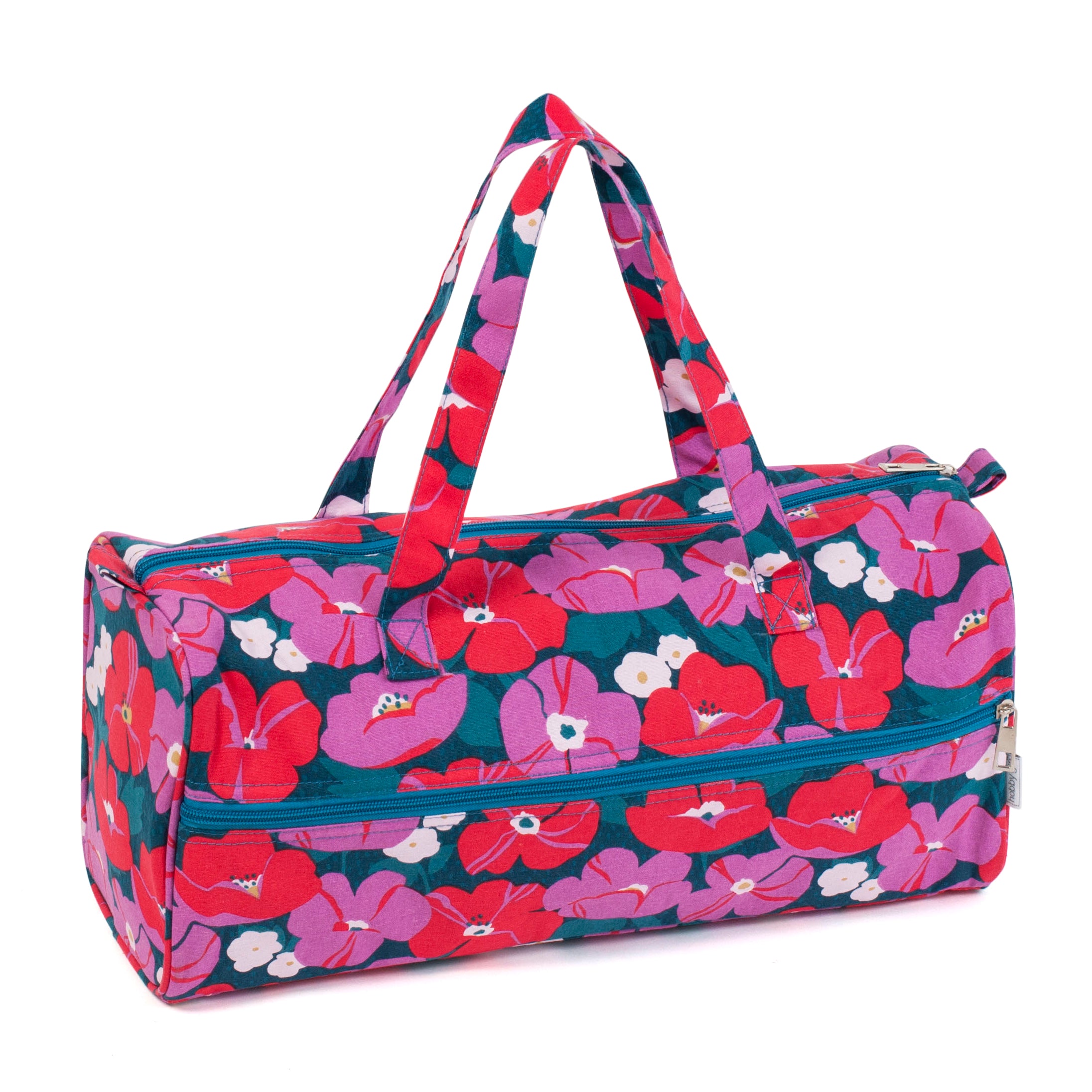 Modern Floral Knitting Bag