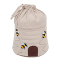 Appliqué: Hive: Bee Craft Bag: Round: Drawstring